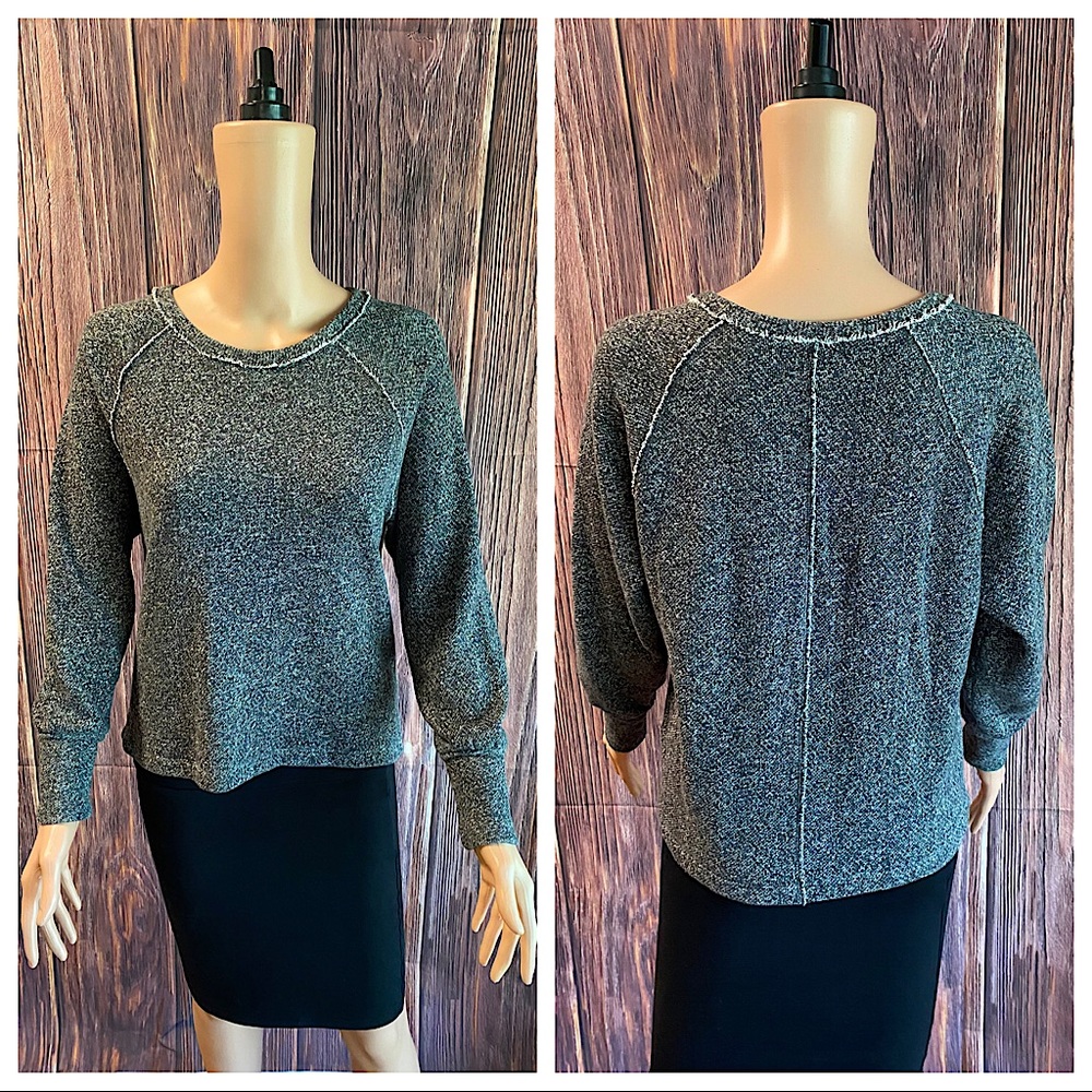 Lilla P size XS nordstrom gray boho athleisure casual comfy long sleeve